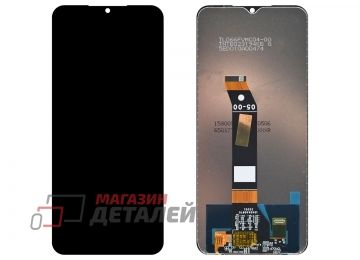 Дисплей (экран) в сборе с тачскрином для Xiaomi Poco M5, Xiaomi Note 11E черный (Premium LCD)