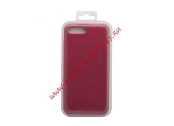 Силиконовый чехол для iPhone 8 Plus/7 Plus Silicone Case (темно-розовый, блистер) 54