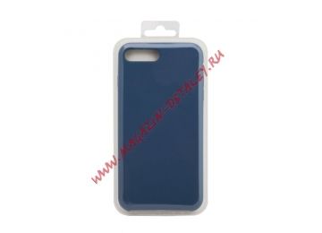 Силиконовый чехол для iPhone 8 Plus/7 Plus Silicone Case (темно-синий, блистер) 20