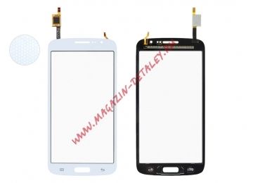 Сенсорное стекло (тачскрин) для Samsung G7102 Galaxy Grand 2 Duos / G7106 (белый)