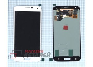 Дисплей (экран) в сборе с тачскрином для Samsung Galaxy S5 SM-G900H белый