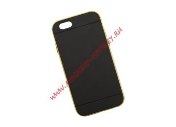 Защитная крышка Bumper Case для iPhone 6, 6s желтая с черным