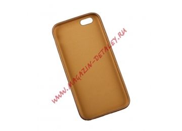 Защитная крышка Leather Case для iPhone 6, 6s золотая