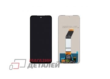 Дисплей (экран) в сборе с тачскрином для Xiaomi Redmi 10 черный (TFT-совместимый)