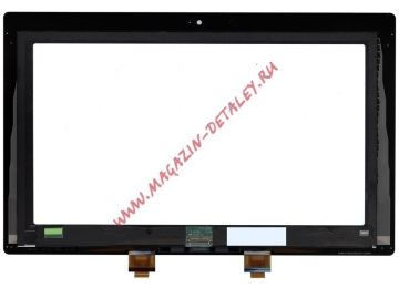 Дисплей (экран) в сборе с тачскрином для Microsoft Surface LTL106AL01-002 черный