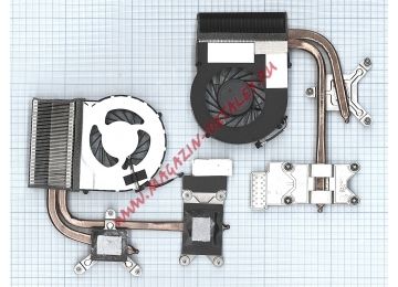 Система охлаждения (радиатор) в сборе с вентилятором для ноутбука HP Envy 17