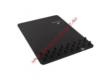 Беспроводное зарядное устройство-коврик Qi Mouse Pad черный
