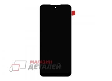 Дисплей (экран) в сборе с тачскрином для Xiaomi Poco M6 4G, Redmi 13 4G черный (Premium LCD)
