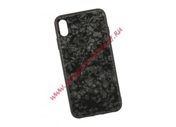 Чехол для iPhone Xs Max PRODA Glass Case стеклянный (черный)
