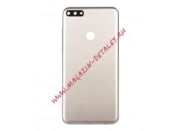 Задняя крышка аккумулятора для Huawei Y7 Prime 2018 золотистая