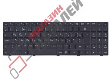 Клавиатура для ноутбука Lenovo IdeaPad 100-15IBY черная, большой Enter