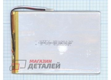 Аккумулятор универсальный 3.5x100x130 мм 3.8V 4000mAh Li-Pol (3 Pin)