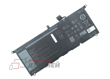 Аккумулятор HK6N5 для Dell XPS 13-9380, 9370, 7.6V 45Wh (5600mAh) черный Premium