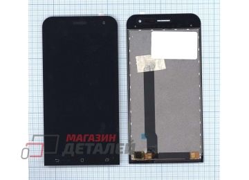 Дисплей (экран) в сборе с тачскрином для Asus ZenFone 2 ZE500CL черный