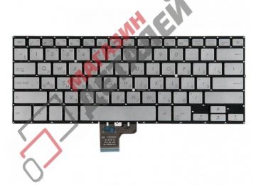 Клавиатура для ноутбука Asus NX500 NX500JK серебристая