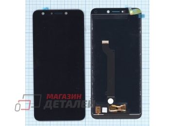 Дисплей (экран) в сборе с тачскрином для Asus ZenFone 5 Lite черный