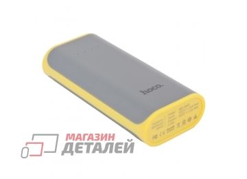 Универсальный внешний аккумулятор HOCO B21-5200 Tiny Concave Pattern Power Bank 5200 mAh LiOn USB 1A серый