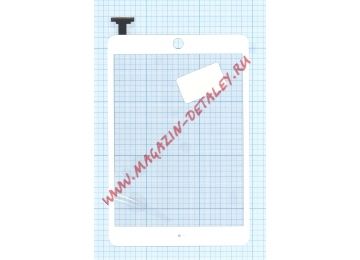 Сенсорное стекло (тачскрин) для Ipad mini / mini 2 AAA белое (без разъема)