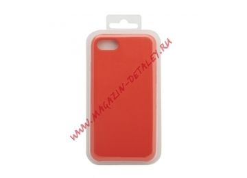 Силиконовый чехол для iPhone 8/7 Silicone Case (оранжевый, блистер) 13