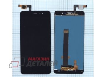 Дисплей (экран) в сборе с тачскрином для Xiaomi Redmi Note 3 Pro SE черный
