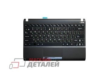 Клавиатура (топ-панель) для ноутбука Asus Eee PC 1025, 1025C, 1025CE, 1060 черная с черным топкейсом