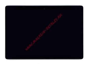 Дисплей (экран) в сборе с тачскрином для Lenovo Tab E10 TB-X104F TB-X104L черный с рамкой
