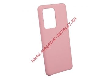 Силиконовый чехол для Samsung Galaxy S20 Ultra "Silicone Cover" (розовый)