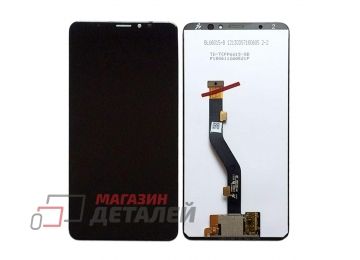Дисплей (экран) в сборе с тачскрином для Meizu Note 8 черный