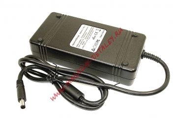 Блок питания (сетевой адаптер) для монитора и телевизора 19.5V 10.3A 200W 7.4х5.0 мм OEM черный, с сетевым кабелем