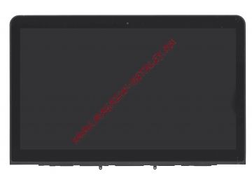 Экран в сборе (матрица + тачскрин) для Asus N552VX черный с рамкой