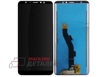 Дисплей (экран) в сборе с тачскрином для Meizu M8 Lite черный