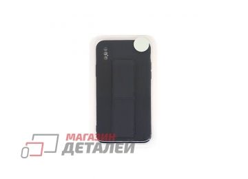 Чехол с металлической пластиной для iPhone X, XS черный