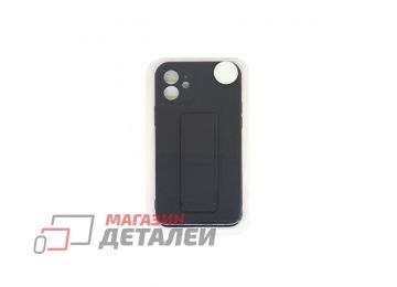 Чехол с металлической пластиной для iPhone 12 (6.1) черный