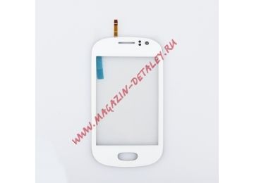 Сенсорное стекло (тачскрин) для Samsung Galaxy Fame GT-S6810, S6810P белый AAA