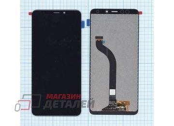 Дисплей (экран) в сборе с тачскрином для Xiaomi Redmi 5 черный (Premium LCD)