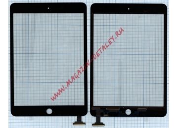 Сенсорное стекло (тачскрин) для Ipad mini черное