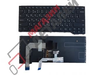 Клавиатура для ноутбука Lenovo Yoga 14 P40 черная с подсветкой с трекпойнтом