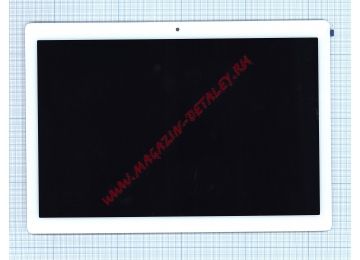 Дисплей (экран) в сборе с тачскрином для Lenovo Tab M10 TB-X605L белый