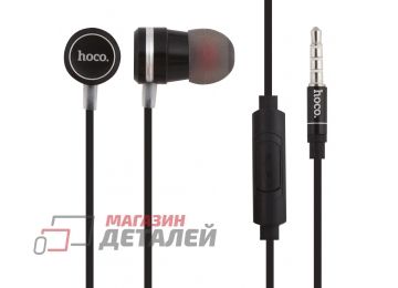 Гарнитура HOCO M16 Ling Sound Metal Universal Earphone With Mic черная