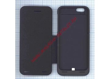 Аккумулятор/чехол для Apple iPhone 6 3500 mAh черный leather cover