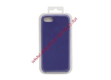 Силиконовый чехол для iPhone 8/7 Silicone Case (сливовый, блистер) 30