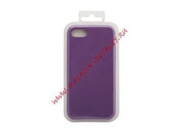 Силиконовый чехол для iPhone 8/7 Silicone Case (фиолетовый, блистер) 45