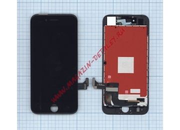 Дисплей (экран) в сборе с тачскрином для iPhone 7 (Hancai) черный