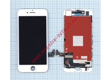 Дисплей (экран) в сборе с тачскрином для iPhone 7 (Hancai) белый
