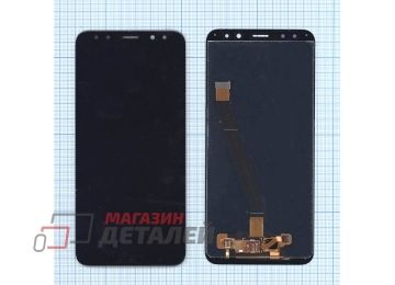 Дисплей (экран) в сборе с тачскрином для Huawei Nova 2i, Mate 10 Lite черный (Premium LCD)