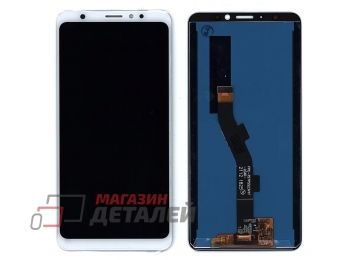 Дисплей (экран) в сборе с тачскрином для Meizu M8 белый