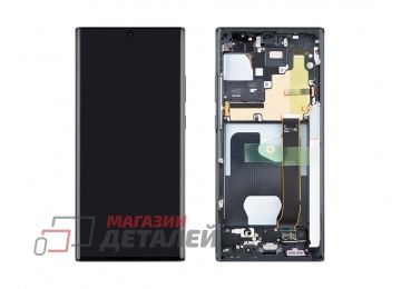 Дисплей (экран) в сборе с тачскрином для Samsung Galaxy Note 20 Ultra SM-N985F черный с рамкой (Premium LCD)