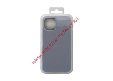 Силиконовый чехол для iPhone 12, 12 Pro "Silicone Case" серый