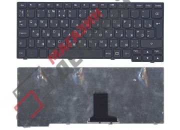 Клавиатура для ноутбука Lenovo IdeaPad S100 черная с черной рамкой