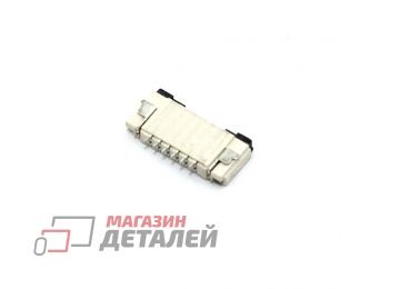 Разъем FPC Flip-Lock 1010-6RLGF 6 pin высота 1мм шаг 1мм